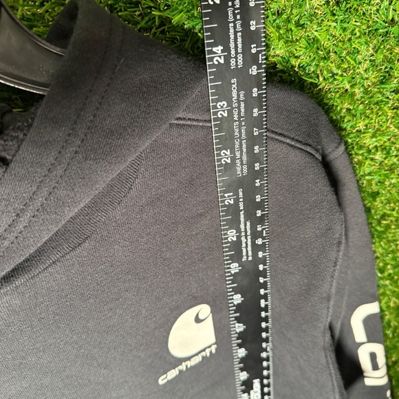 Carhartt Kids Black Hooded Sweatshirt Graphic Print Size XL TG/XG 18-20 - Picture 3 of 6